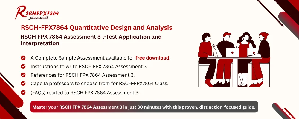 RSCH FPX 7864 Assessment 3 t-Test Application and Interpretation